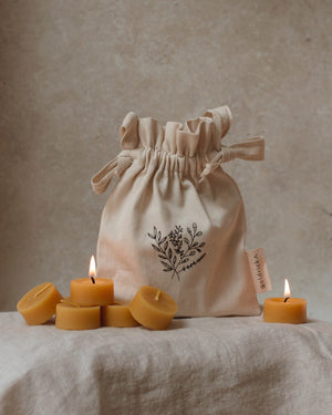 Beeswax Tealights (16pk) by Goldrick - Min'na