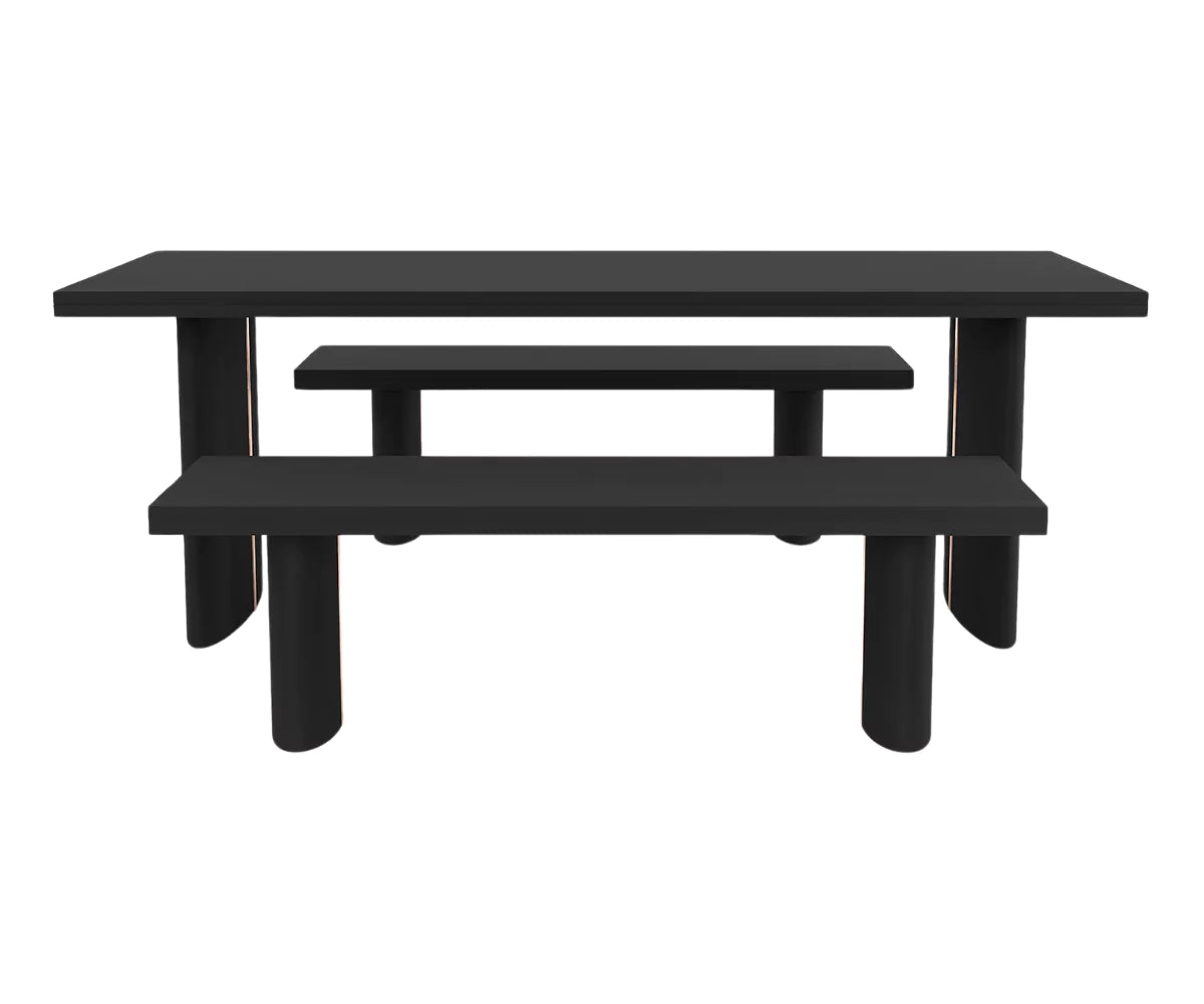 Tarkon Solid Wood Large 8 Seater Dining Table with Bench Set - Image 3