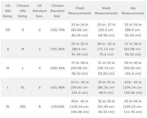 Sizing Conversion Charts – RaeCy's Variations