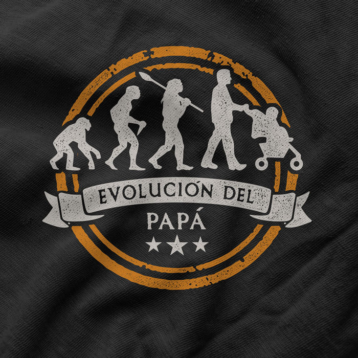 Camiseta Papá Evolución de Padre Human Evolution — 