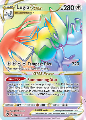 Lugia-V 185/195 in Portuguese Silver Tempest Pokémon TCG