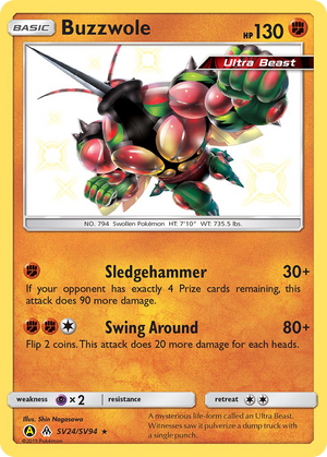 Pokemon Hidden Fates Nihilego GX SV62 