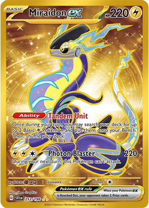 Carta Pokémon Original Miraidon EX 244/198