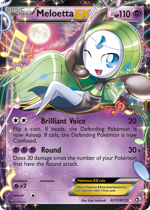 Pokemon TCG Prize Pack Card 124/264 Meloetta –