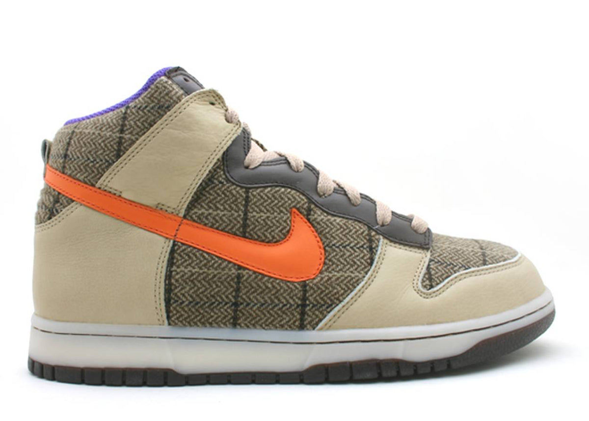 nike dunk high tweed