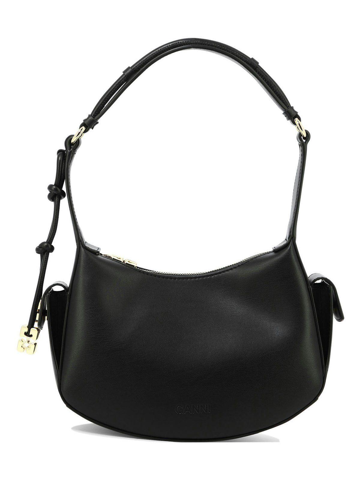 Shop Ganni Women's Swing Shoulder Bag In Black