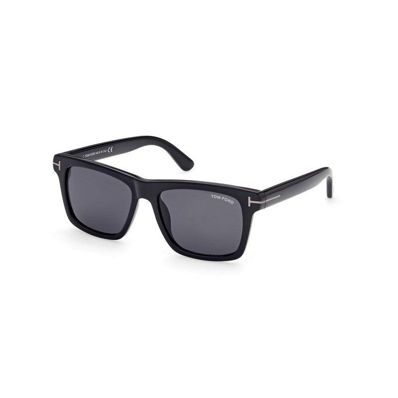 Tom Ford Men's Buckley-02 Ft0906-n 01a Sunglasses In Shiny Black