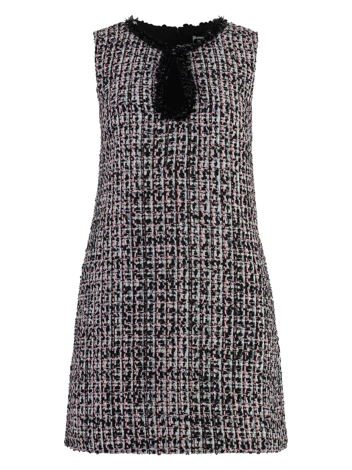 Self-portrait Black Sequin-embellished Boucl-tweed Mini Dress