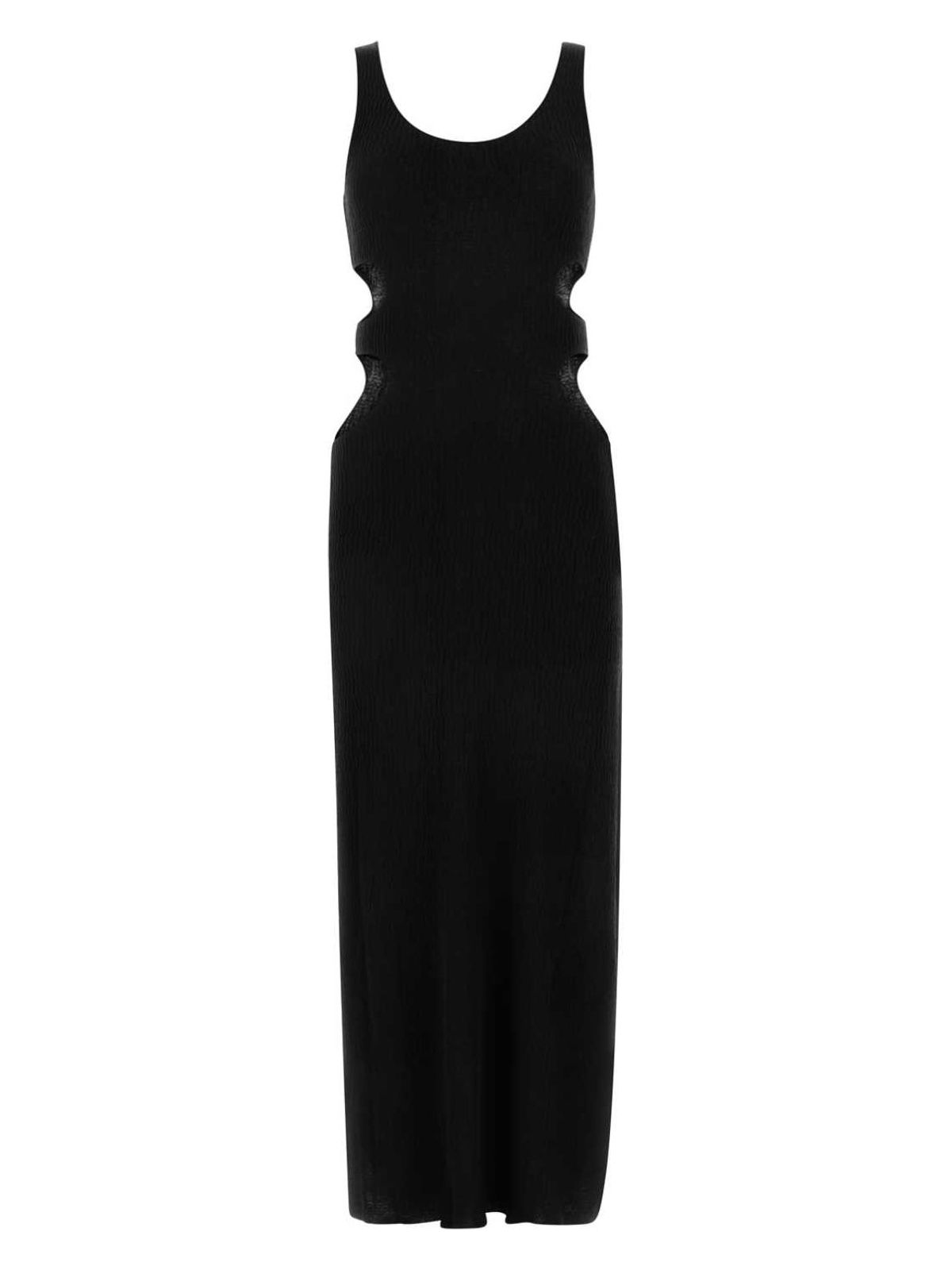 Chloé Cutout Crinkled Silk-linen Knit Maxi Dress