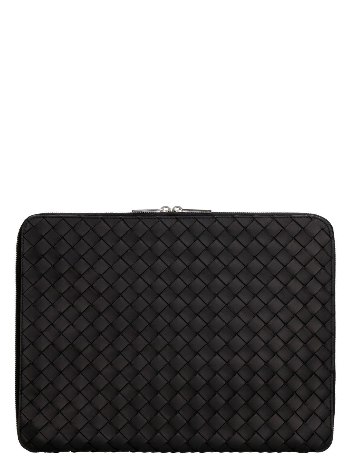 Bottega Veneta Intrecciato Hydrology Document Case Pouch In Black