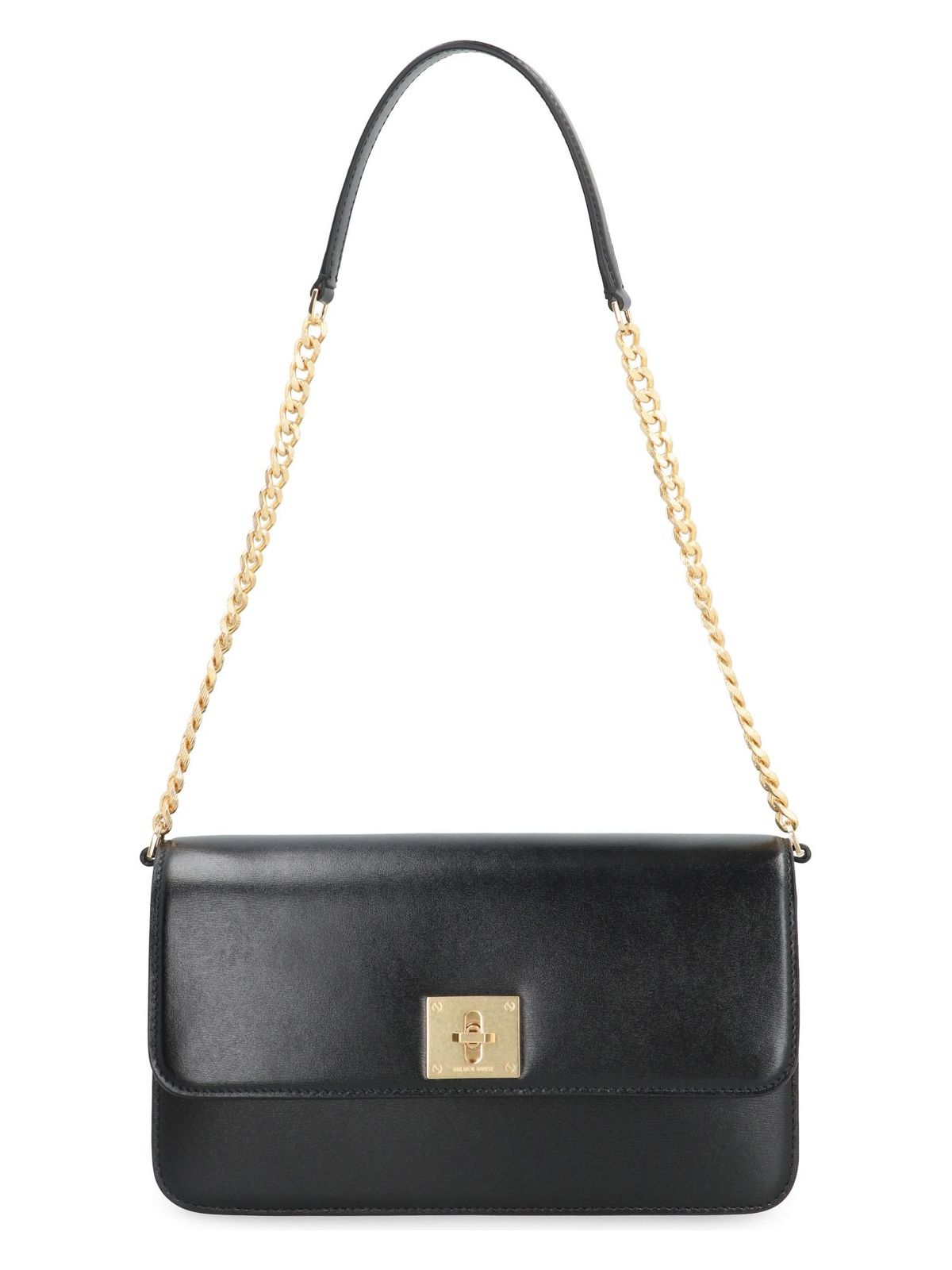 Golden Goose Gioia Leather Shoulder Bag In Black