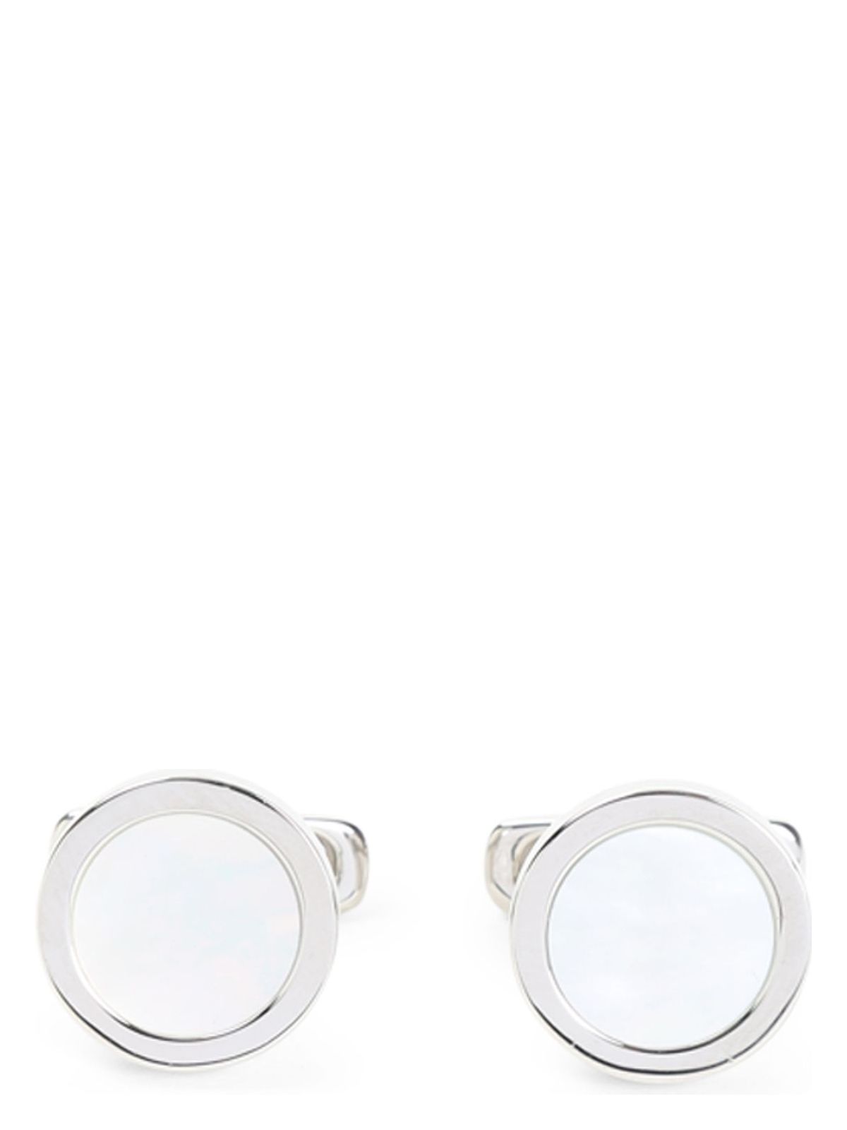 Giorgio Armani Men's Silver Cufflinks Bracelet In White