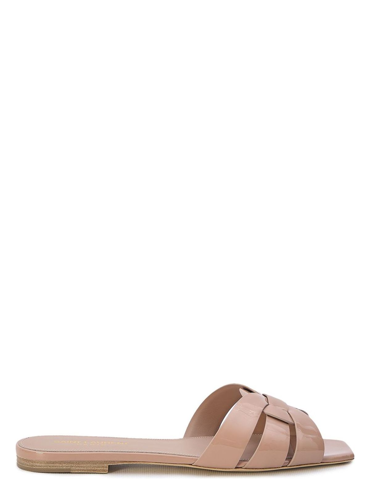 Saint Laurent Women's Nu Pieds 05 Vit Ver Soft Sl Sa Sandal In Nude