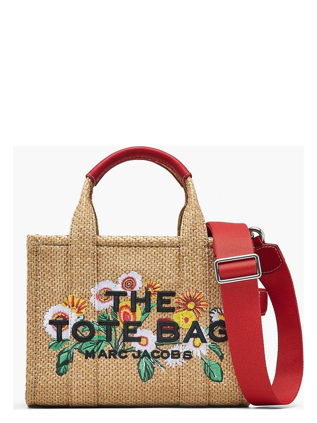 image of THE DAISY WOVEN SMALL TOTE BAG