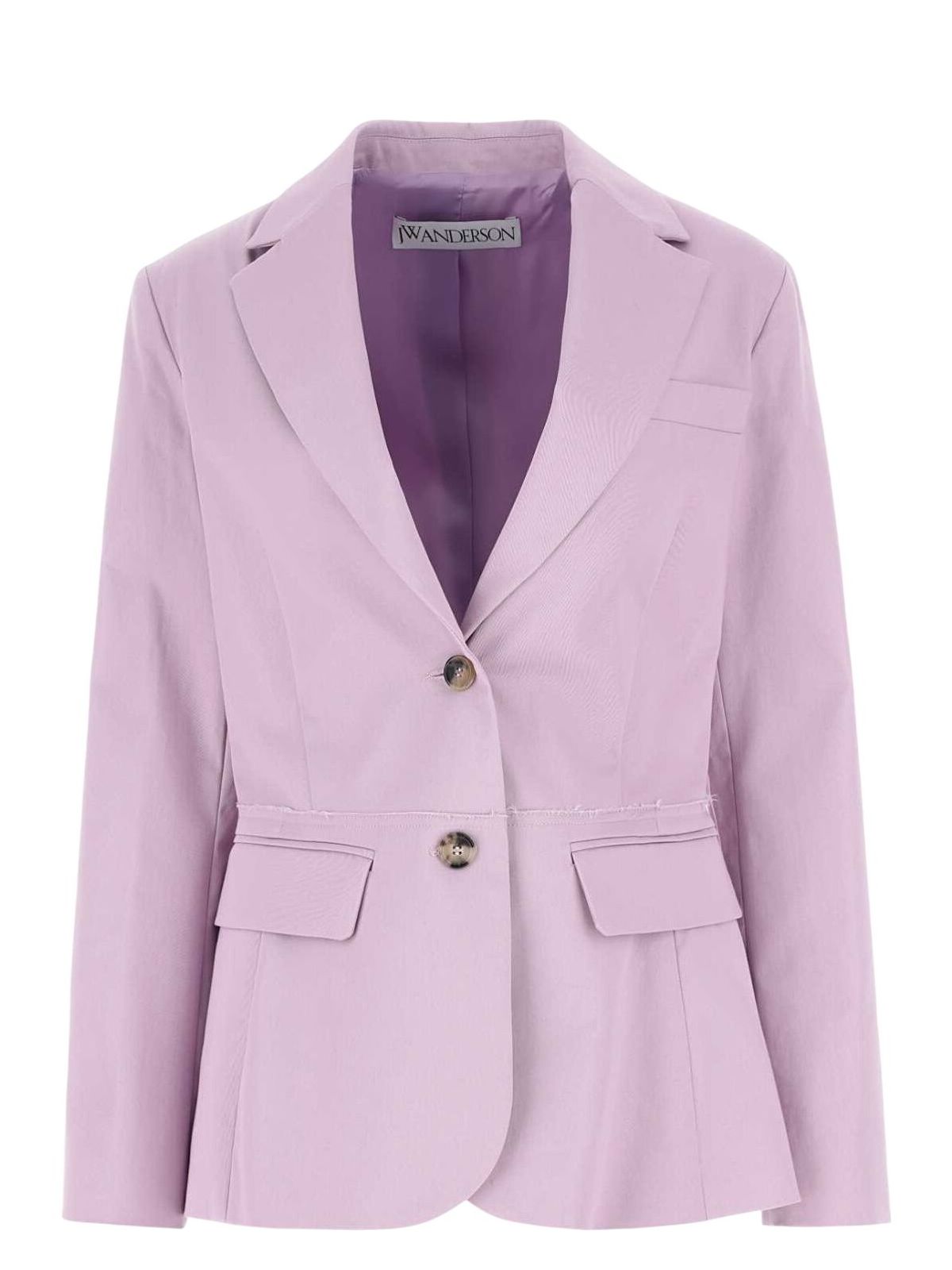 Jw Anderson Light Purple Single Breasted Blazer