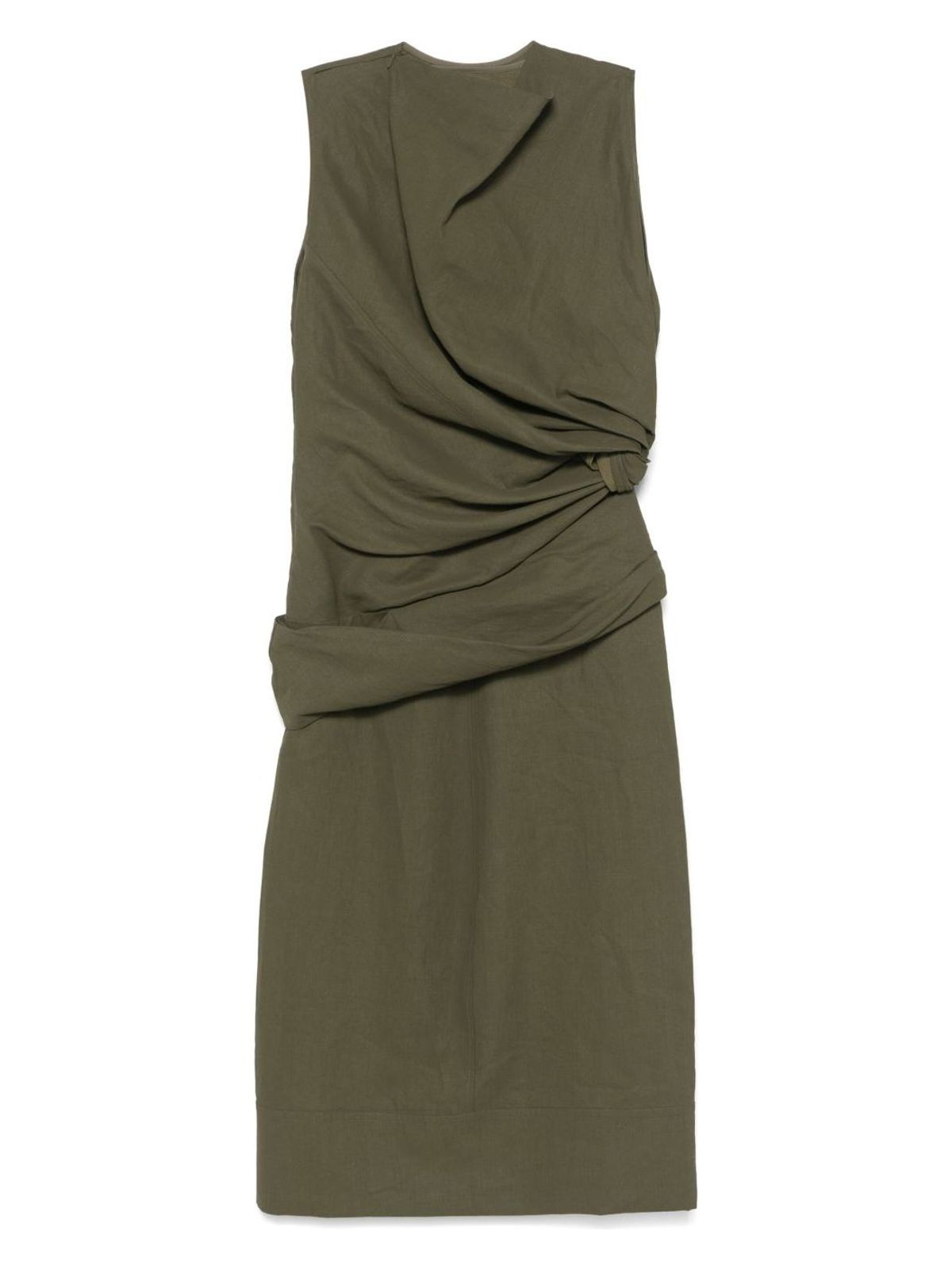 image of SM KHAKI DRAPPED DRESS