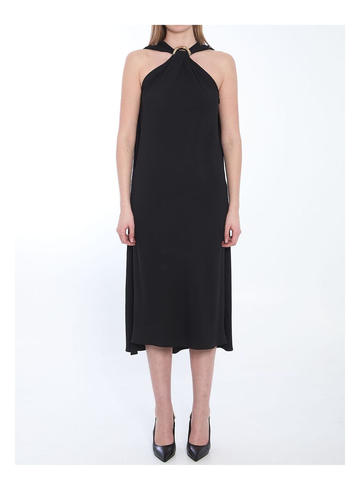 Gucci Evening Dress With Metal Necklace Detail