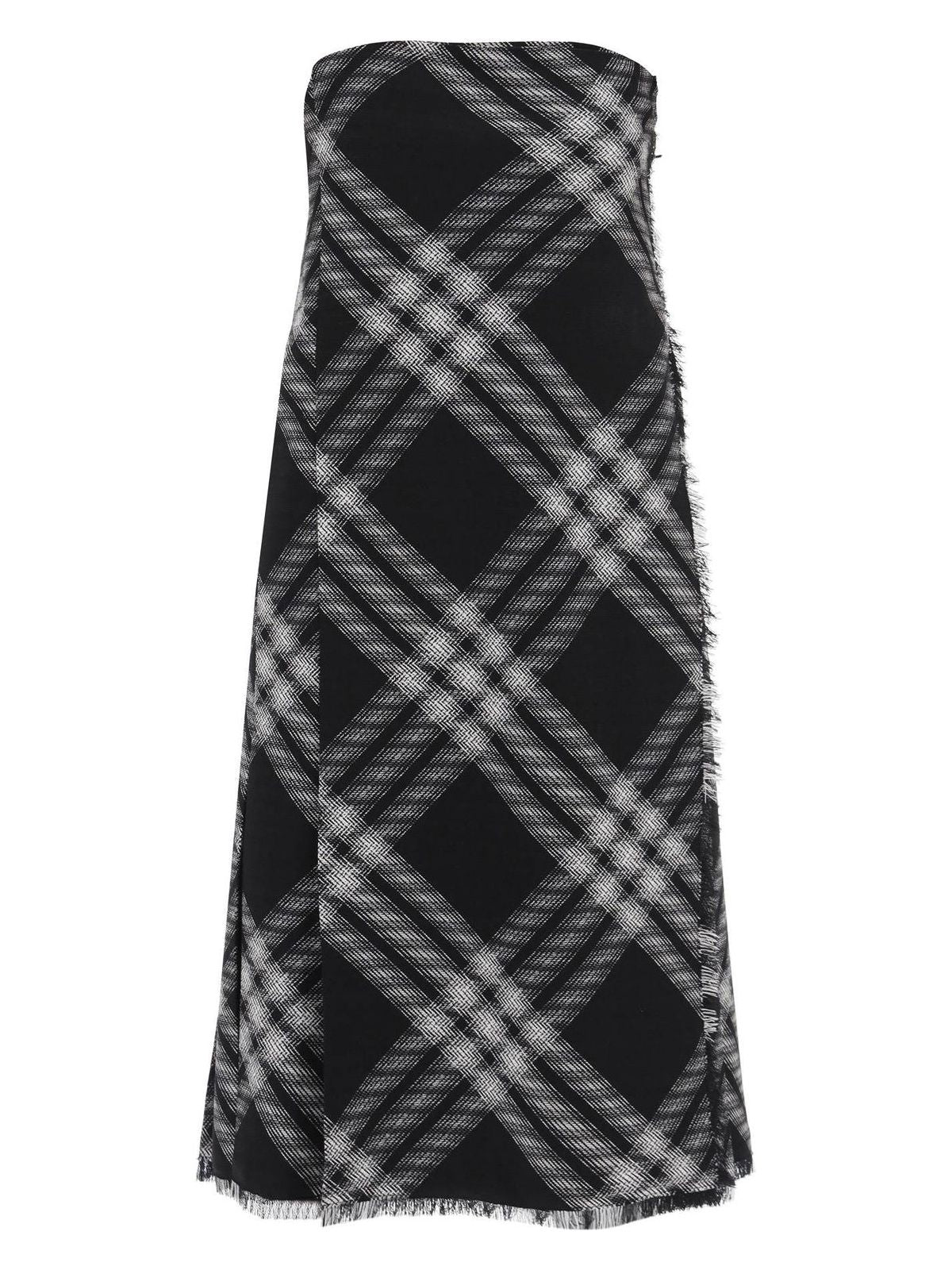 Burberry Midi Dress With Check Pattern