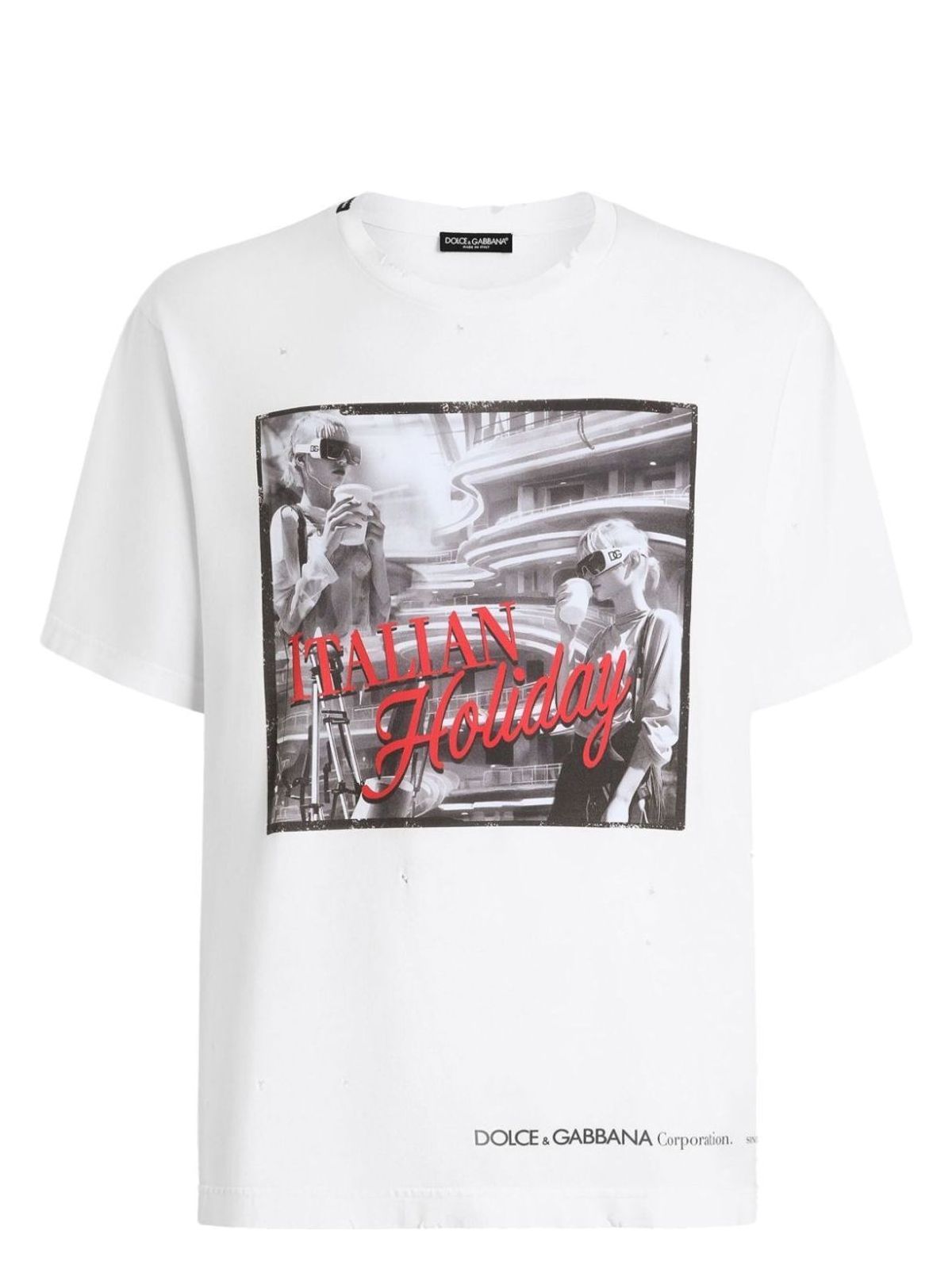 image of COTTON CREW-NECK T-SHIRT