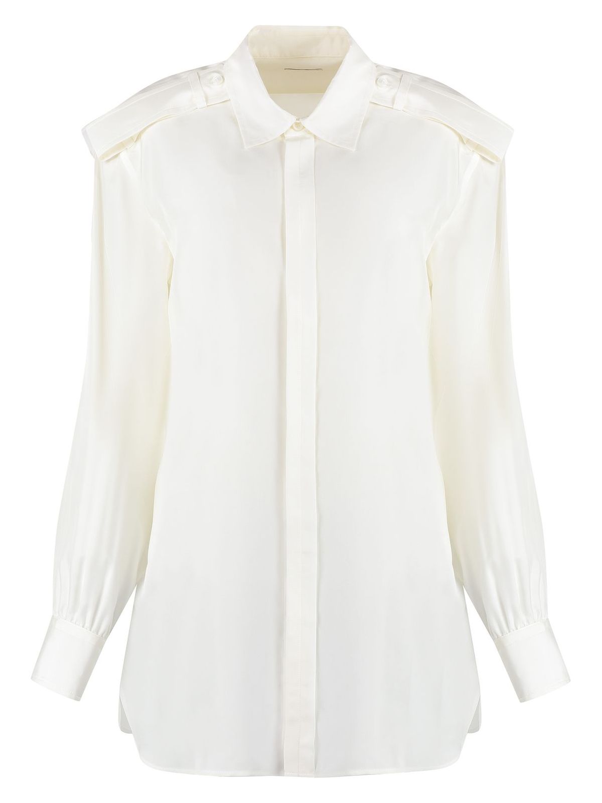 Burberry Silk Shirt In White