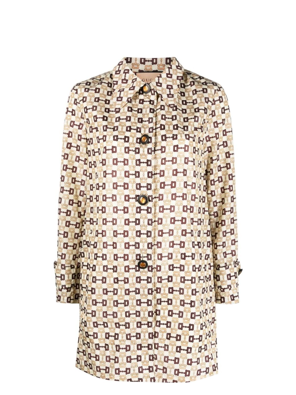Gucci Horsebit Print Coat