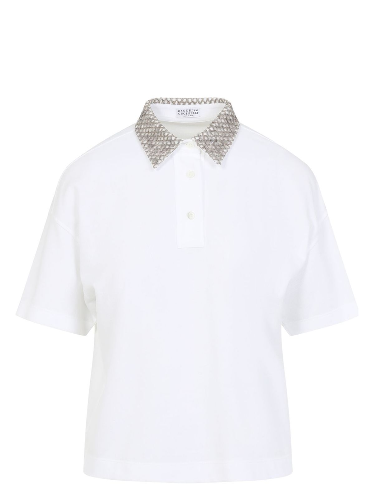 Brunello Cucinelli Short-sleeved Polo T-shirt In White