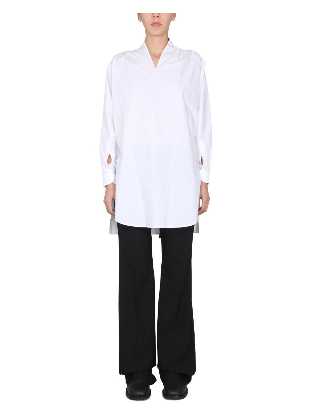 Shop Raf Simons Women's Cotton Shirt In White