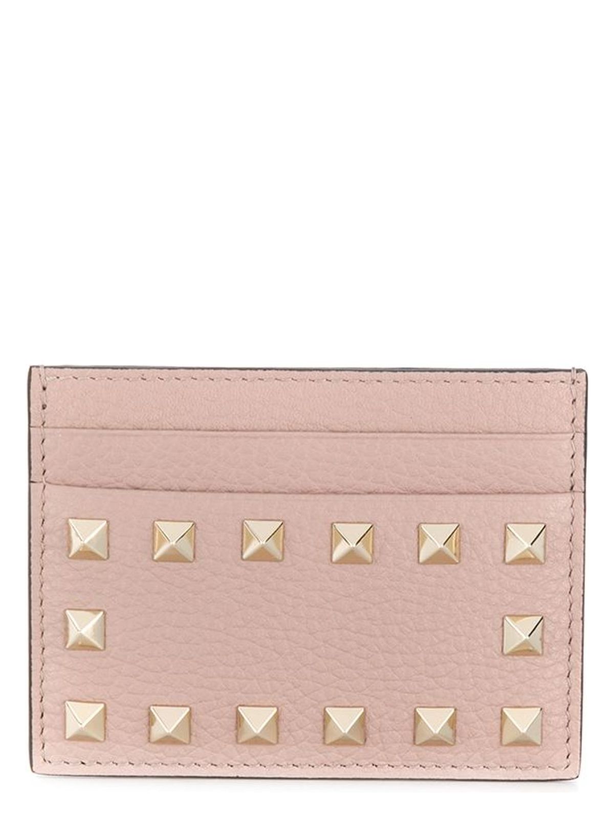 Valentino Women's Rockstud Leather Card Case