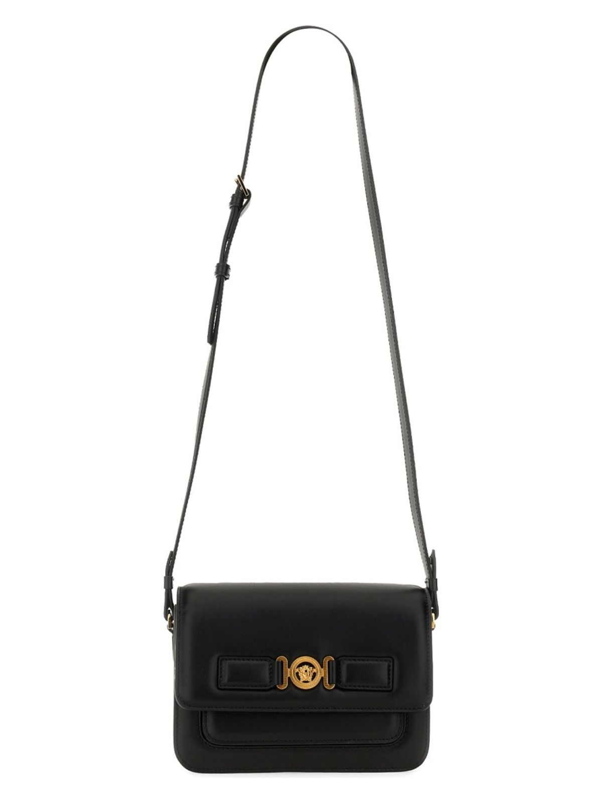 Versace Men's Jellyfish Biggie Messenger Bag In Black