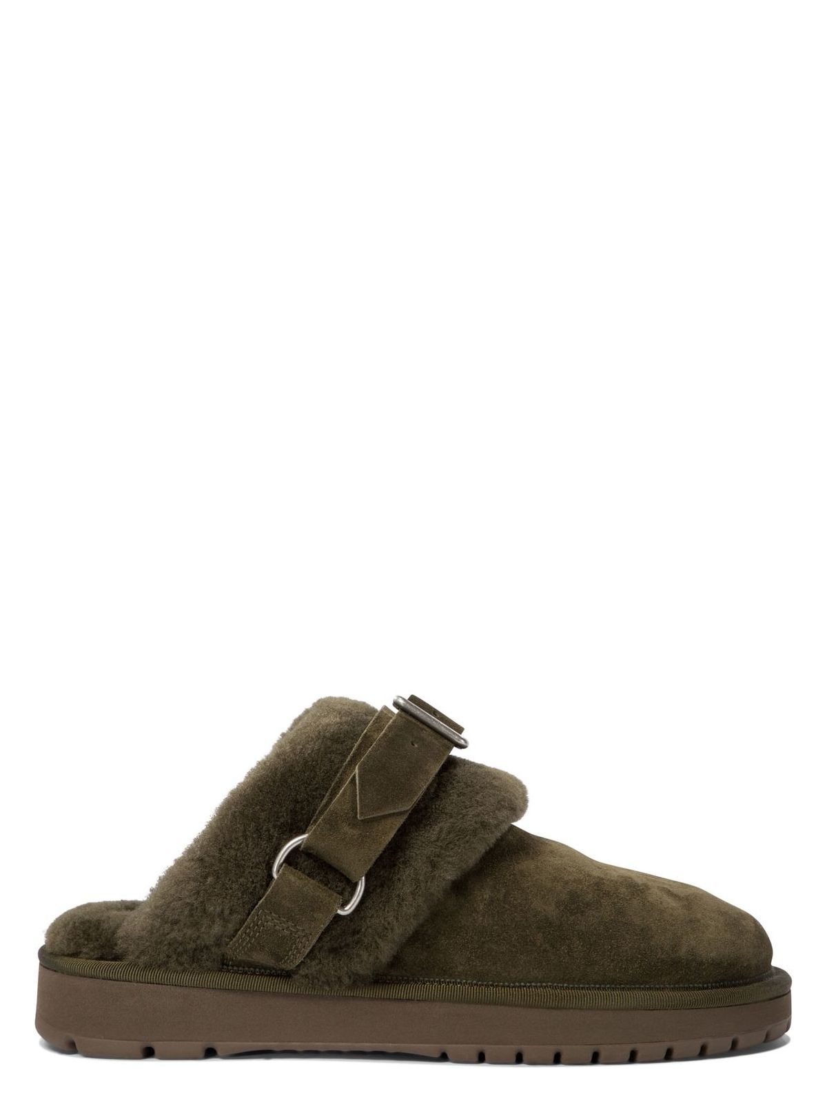 Burberry Elegant Mini Suede Slippers With Soft Fur Lining