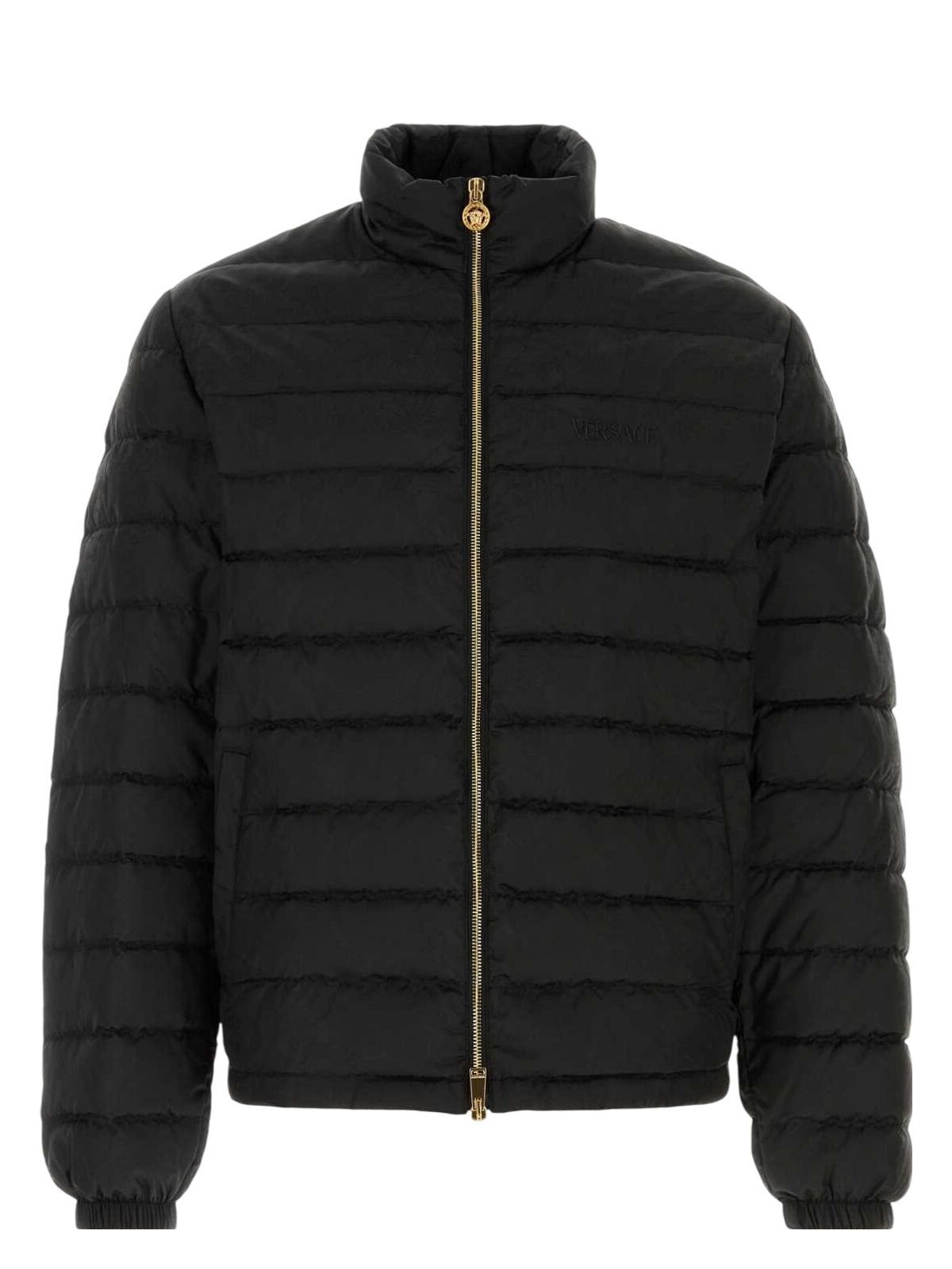 Versace Tailored Jacket With Elasticated Cuffs And Hem