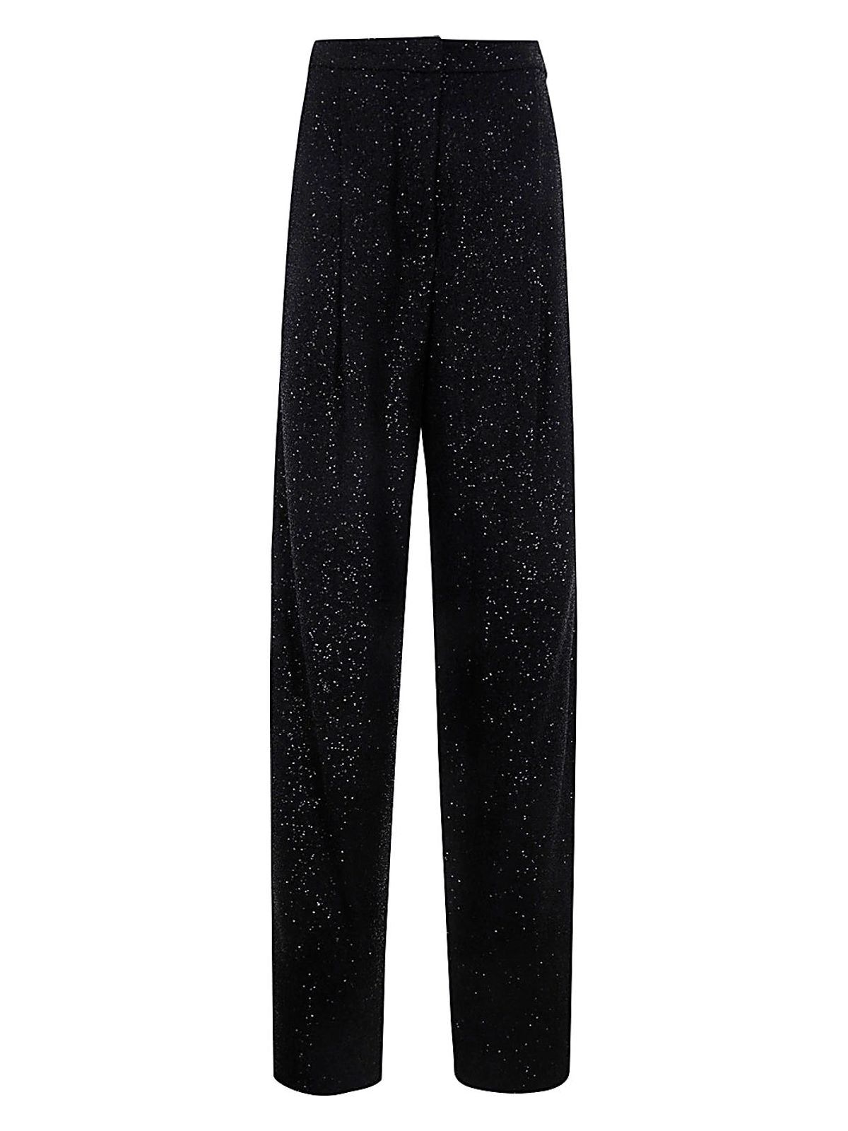 Max Mara Women Navigli Viscose Blend Trouser With Sequins In Black