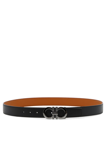 Men's Reversible Leather Gancini-Buckle Belt