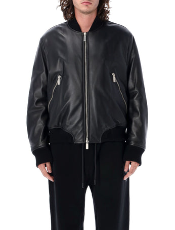 BLACK BALMAIN REVERSIBLE MONOGRAM RAFFIA BOMBER (BH1TF064MB67