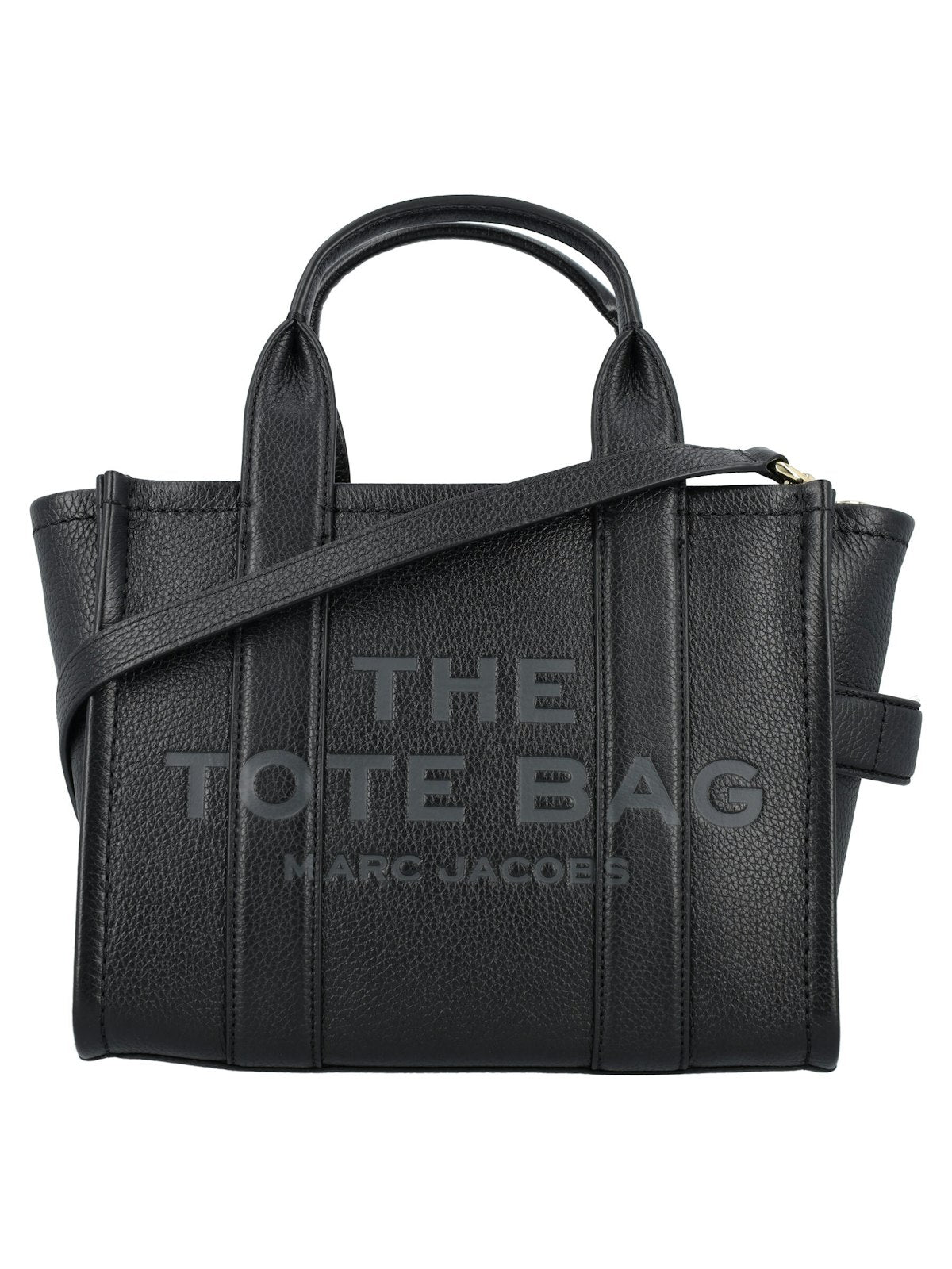 Shop Marc Jacobs Women's The Mini Tote Leather Bag In Black