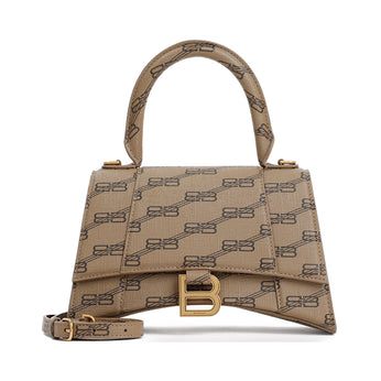 BALENCIAGA: Hourglass XS leather bag - Green  Balenciaga mini bag  5928331JHVY online at