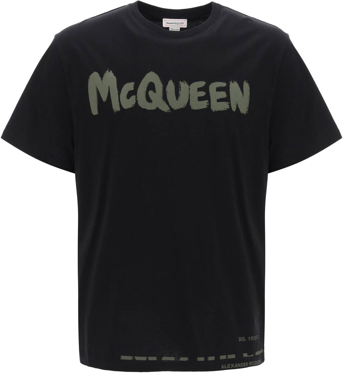 Shop Alexander Mcqueen Men's Mcqueen Graffiti T-shirt In Black