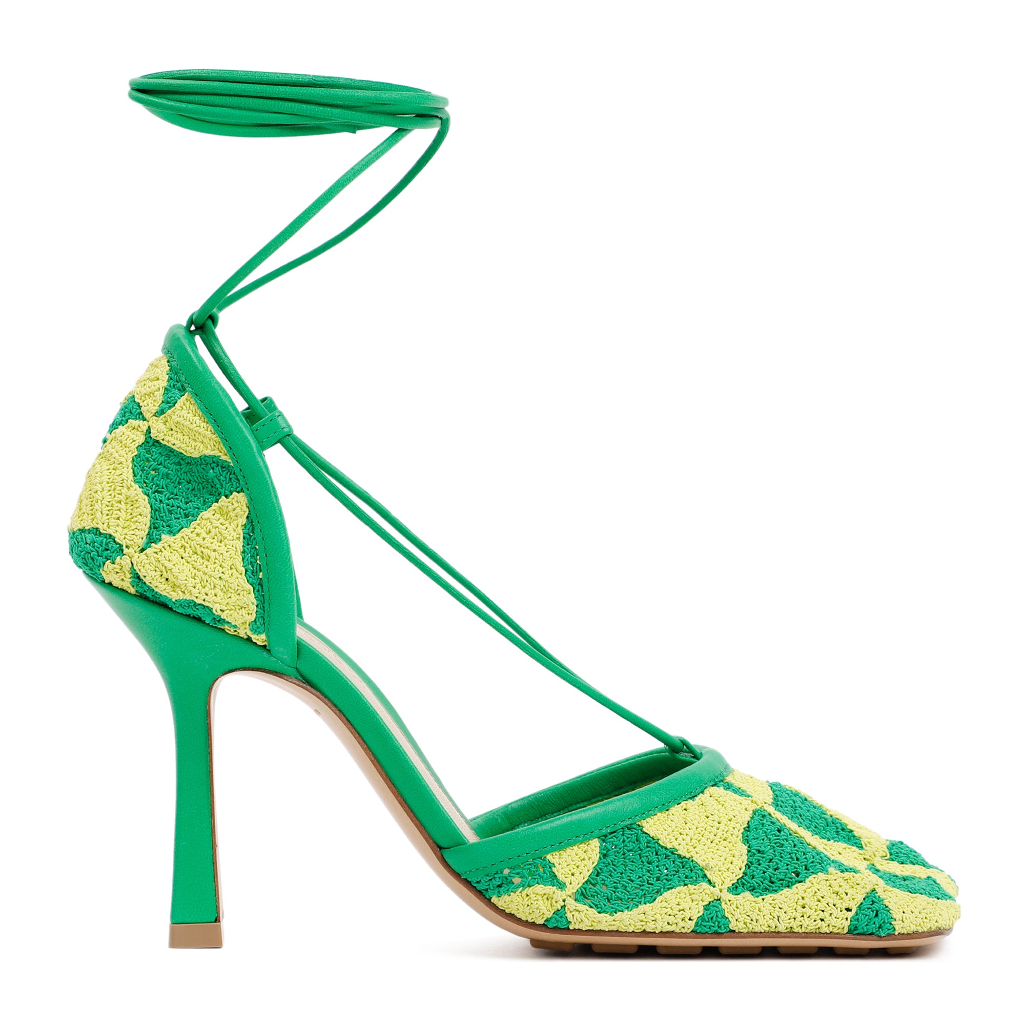 Shop Bottega Veneta Women's  Stretch Sandals In Green
