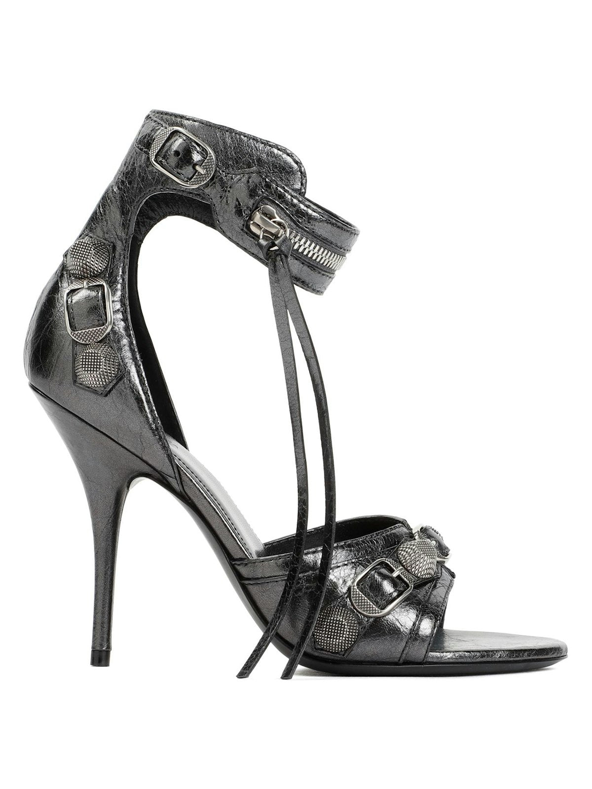 Shop Balenciaga Women's Cagole H110 Sandals In Metallic