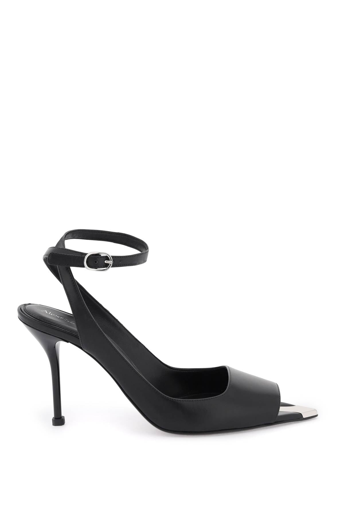 Shop Alexander Mcqueen Women's Punk Sandals In Black