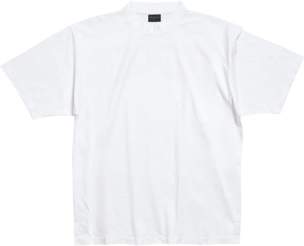 Shop Balenciaga Women's  Hand-drawn T-shirt In White