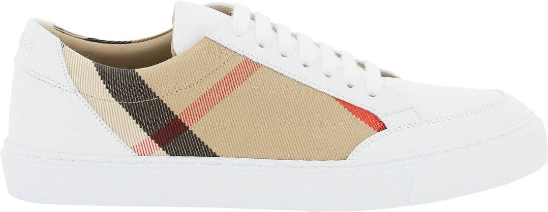 Shop Burberry Women's Check Sneakers In Mixed Colours