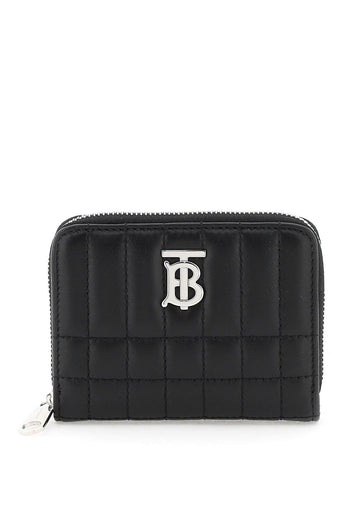 Burberry Black / Light Gold Quilted Leather Lola Zip-Around Wallet