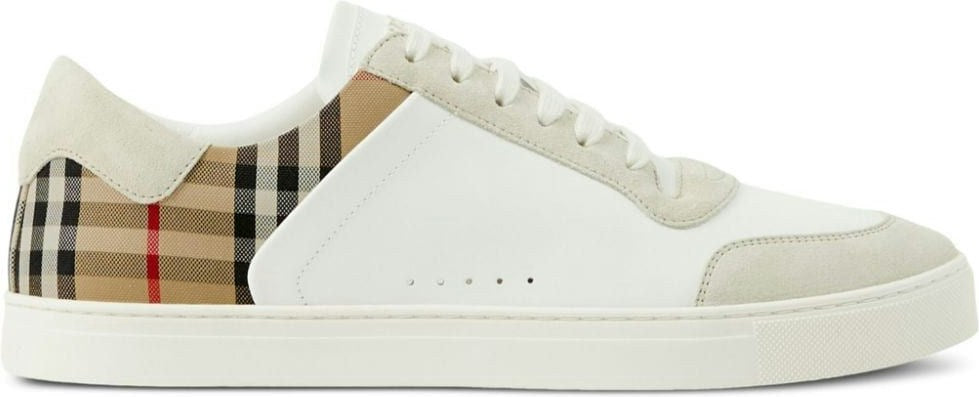 Shop Burberry Men's Mf Stevie 2 M Sneaker In Ntwht