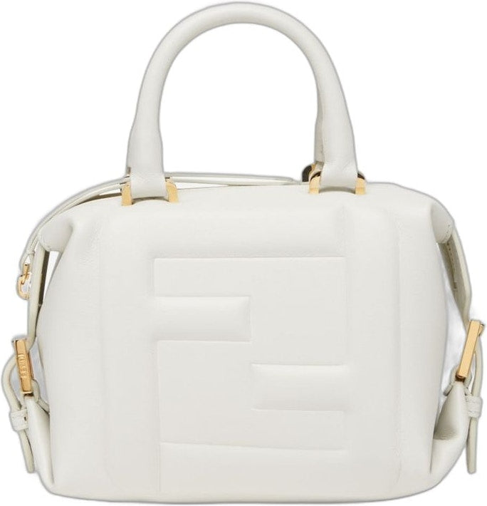 Shop Fendi Women's Ff Cube Mini Bag In Biancoice