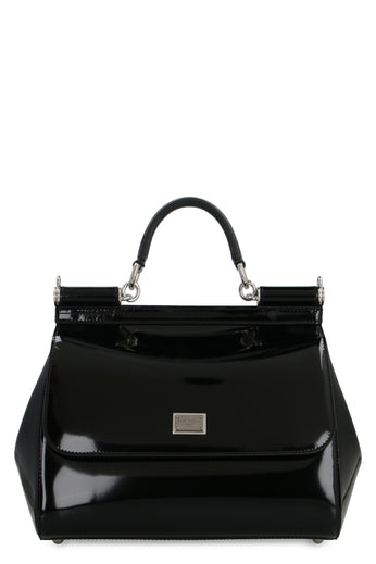 Medium Sicily handbag in Black