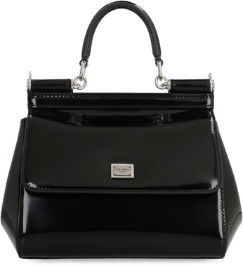 BLACK DOLCE & GABBANA MINI SICILY BAG (BB7472AI413)