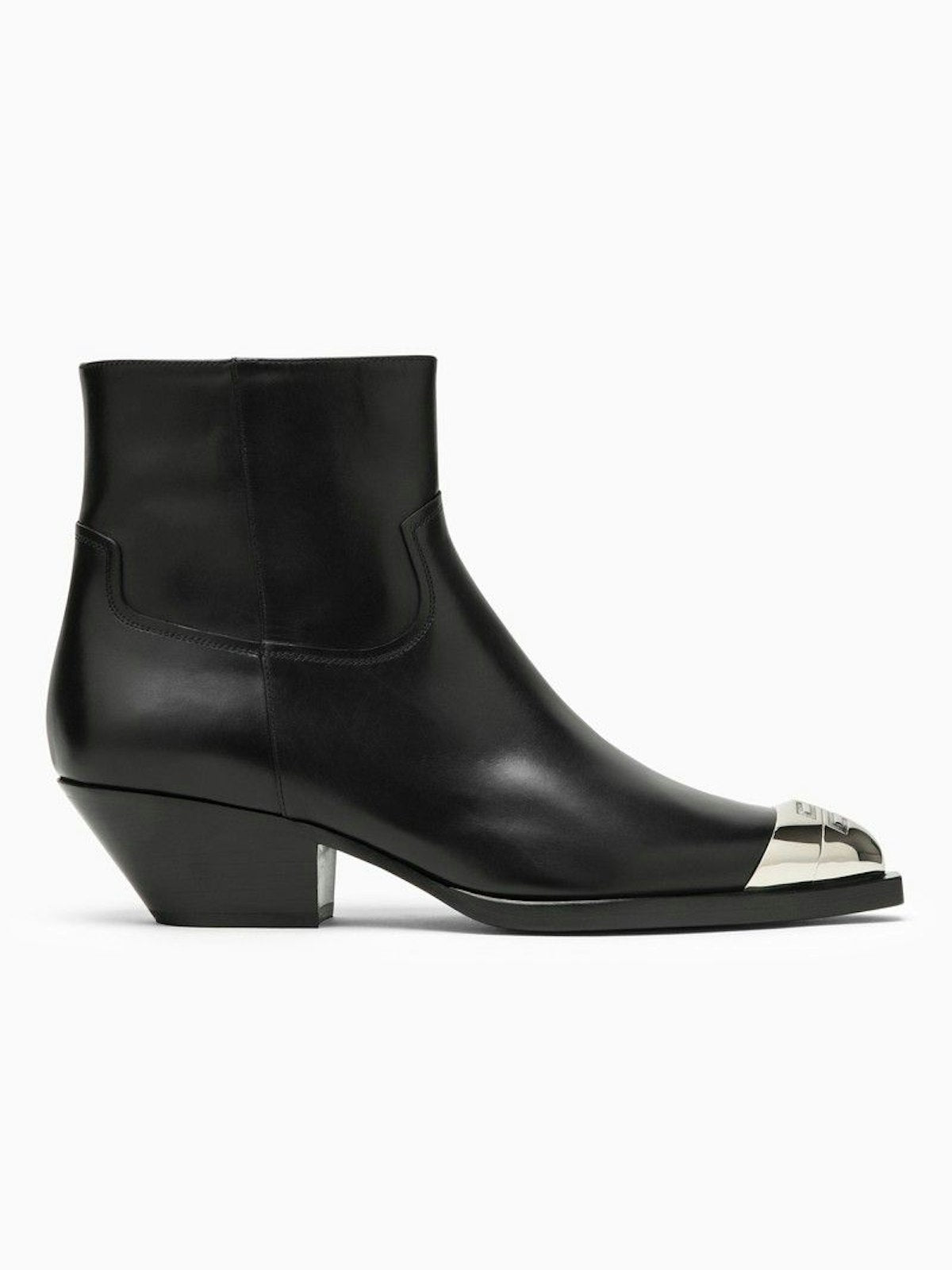 Shop Givenchy Women's Leather Western Boot In Black