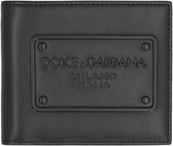 Dolce & Gabbana Blue Leather Dauphine Flap Continental Wallet