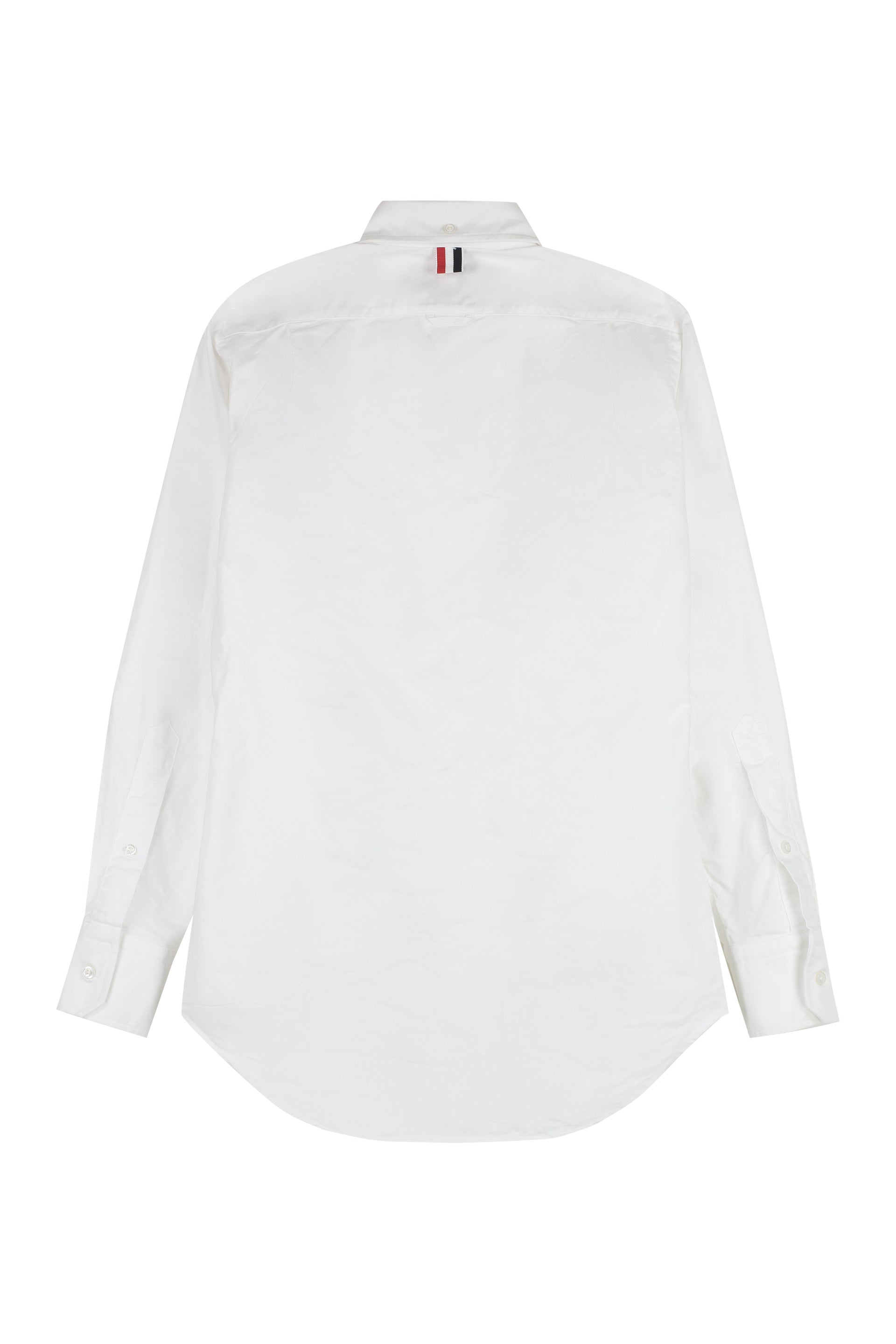 Shop Thom Browne Men's Button-down Collar Cotton Shirt In White